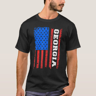 T-shirt Drapeau États-Unis Géorgie