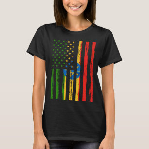 T-shirt Drapeau Éthiopie Amérique États-Unis C'est dans mo