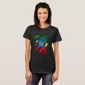 T-shirt Drapeau éthiopien (Devant entier)