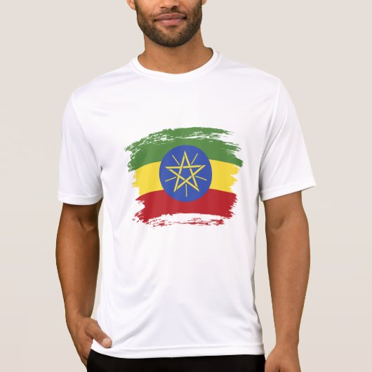 T-shirt Drapeau éthiopien (Devant)