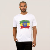 T-shirt Drapeau éthiopien (Devant entier)