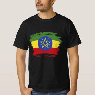 T-shirt Drapeau éthiopien