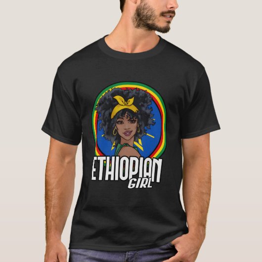T-shirt Drapeau éthiopien (Devant)