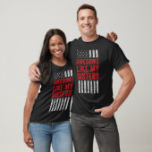 T-shirt Drapeau étoilé Citation Incroyable Comme Mes Sœurs (Unisexe)