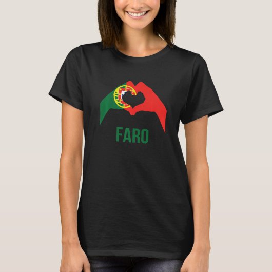 T-shirt Drapeau Faro Portugal (Devant)