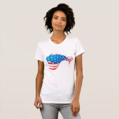 T-shirt Drapeau féminin (Devant entier)