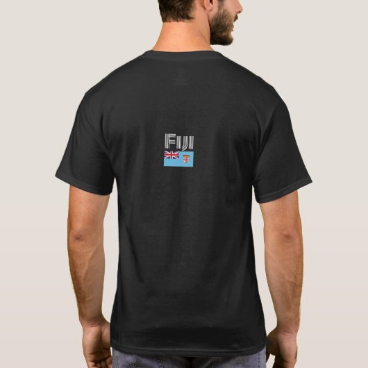 T-shirt Drapeau fidjien, Drapeau des Fidji (Dos)