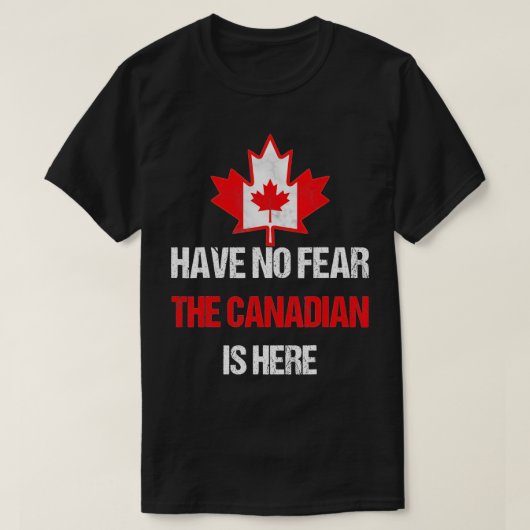 T-shirt Drapeau Fière Canadien Fabriqué Au Canada Feuille (Design devant)