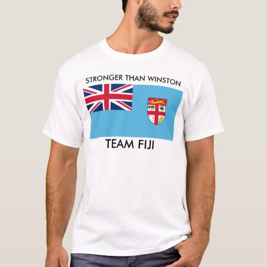 T-SHIRT DRAPEAU FIJI PLUS FORT QUE WINSTON (Devant)