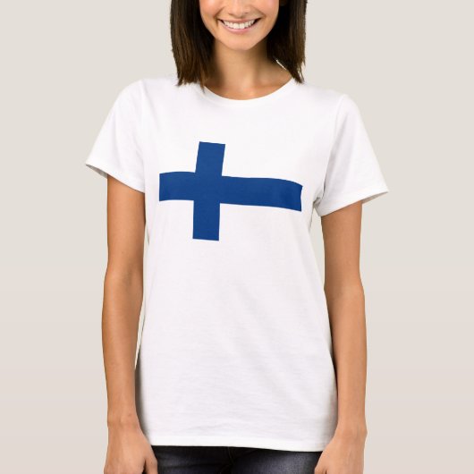 T-shirt Drapeau finlandais (Devant)