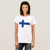 T-shirt Drapeau finlandais (Devant entier)