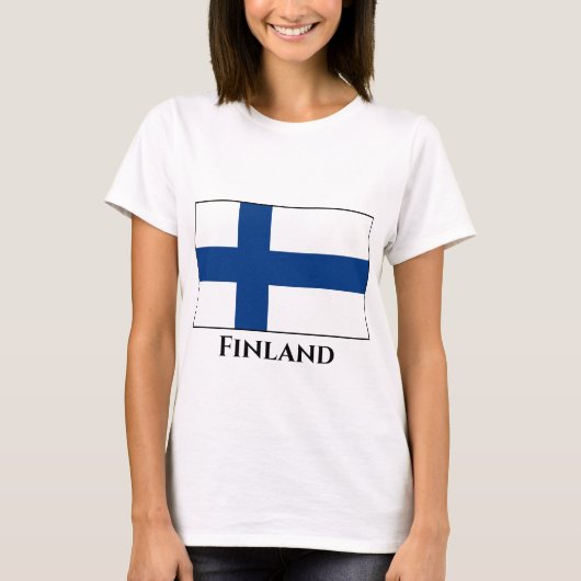 T-shirt Drapeau finlandais (Devant)