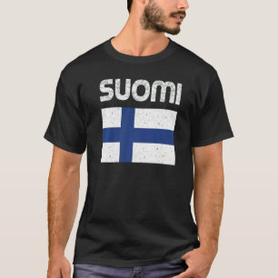 T-shirt Drapeau finlandais de la fierté des femmes de sexe
