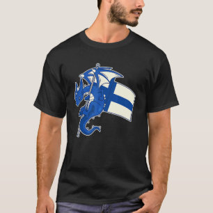 T-shirt Drapeau finlandais Epic Dragon Fière Finlande