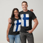 T-shirt Drapeau finlandais Finlande (Unisexe)