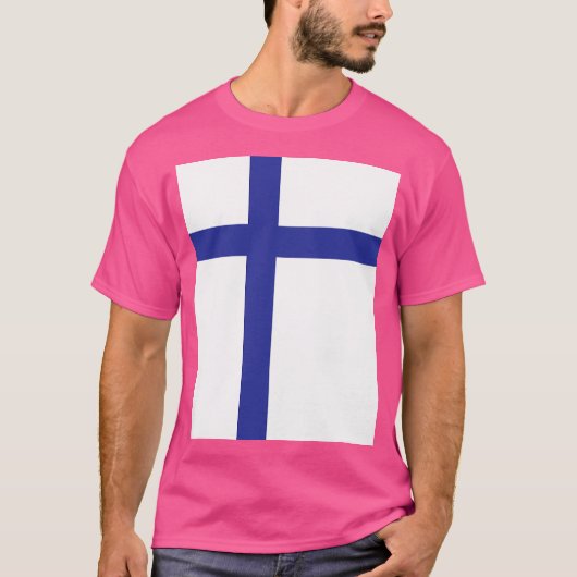 T-shirt Drapeau Finlande (Devant)