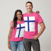 T-shirt Drapeau Finlande (Unisexe)