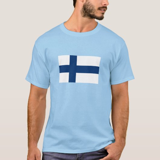 T-shirt Drapeau Finlande (Devant)