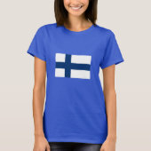 T-shirt Drapeau Finlande (Devant)