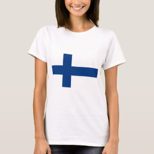 T-shirt Drapeau Finlande