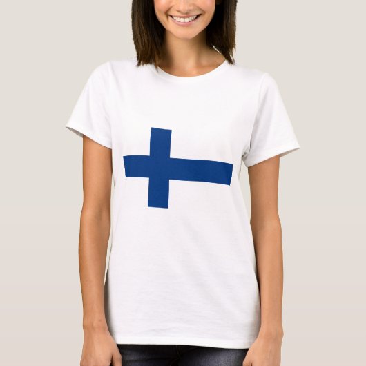 T-shirt Drapeau Finlande (Devant)