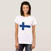 T-shirt Drapeau Finlande (Devant entier)