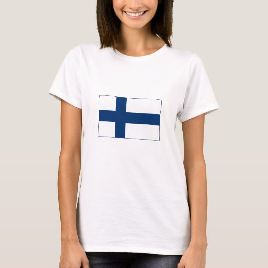 T-shirt Drapeau Finlande (Devant)