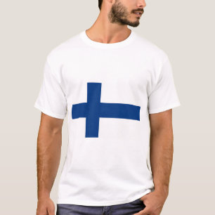 T-shirt Drapeau Finlande