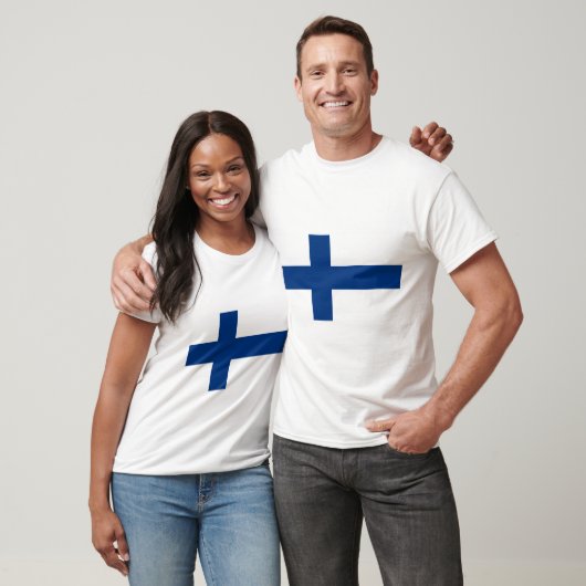T-shirt Drapeau Finlande (Unisexe)