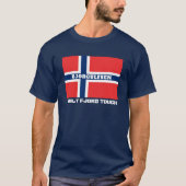T-shirt Drapeau "Fjord Tough" et drapeau norvégien (Devant)