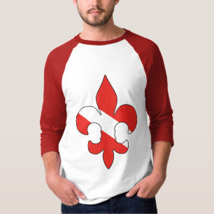 T-shirt Drapeau Fleur de lis Shirt de piqué
