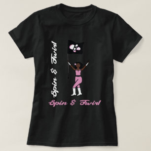 T-Shirt Drapeau Fleur Rose