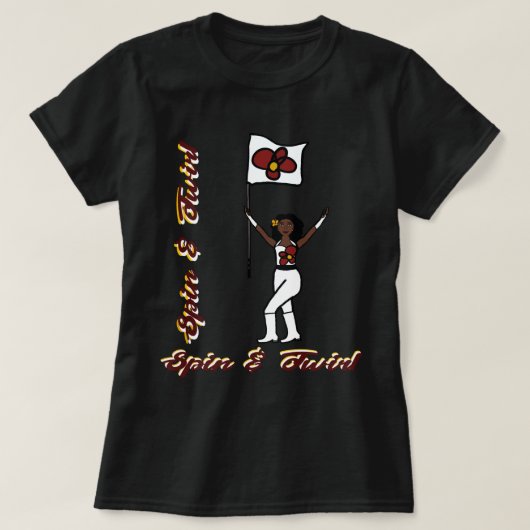 T-Shirt Drapeau Fleur Rouge (Design devant)