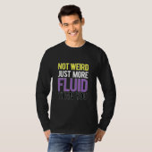 T-shirt Drapeau Fluid Genre Enby Genderqueer Non Binary (Devant entier)
