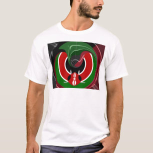 T-shirt Drapeau Fluide Kenya Hakuna Matata
