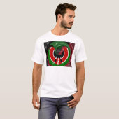 T-shirt Drapeau Fluide Kenya Hakuna Matata (Devant entier)