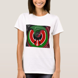 T-shirt Drapeau Fluide Kenya Hakuna Matata