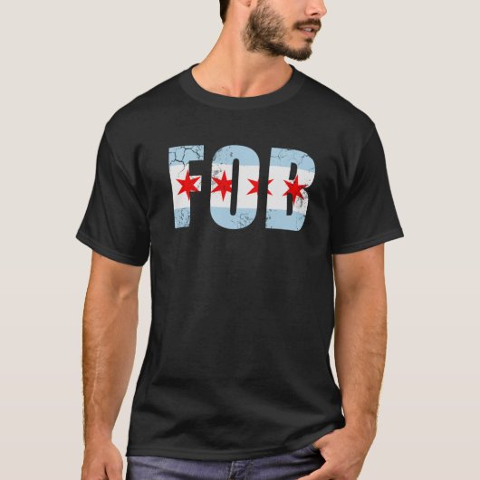 T-shirt Drapeau FOB Chicago (Devant)