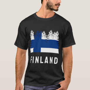 T-shirt Drapeau forestier finlandais Finlande