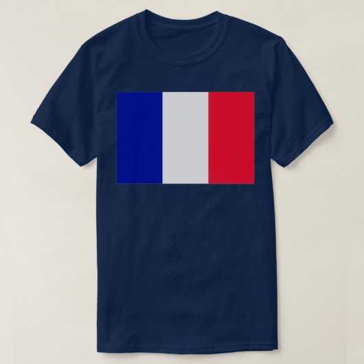 T-shirt Drapeau français (Design devant)
