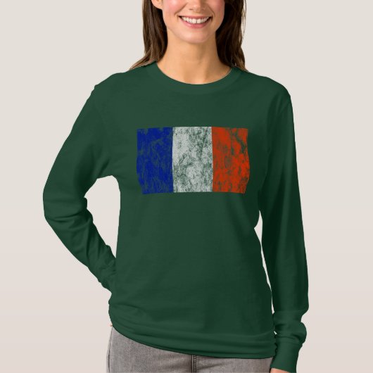 T-shirt drapeau français (Devant)