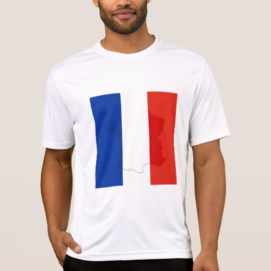 T-shirt drapeau français (Devant)