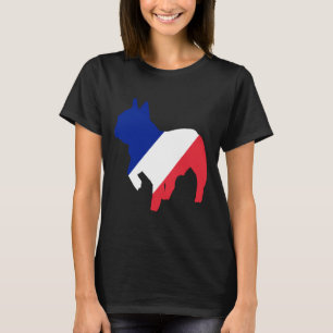 T-shirt Drapeau français de Bulldog