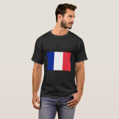 T-shirt drapeau français (France) (Devant entier)