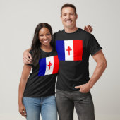 T-shirt Drapeau français libre de forces (Unisexe)