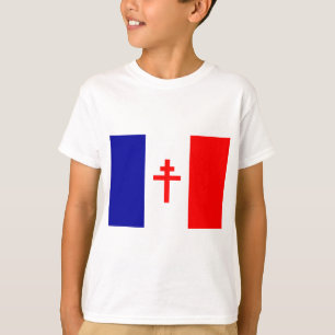 T-shirt Drapeau français libre de forces