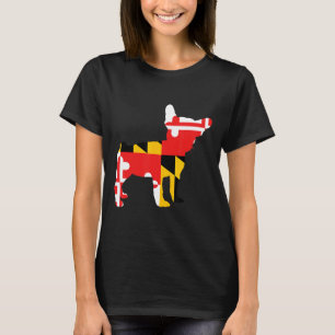 T-shirt Drapeau Français Maryland Chien taureau français S