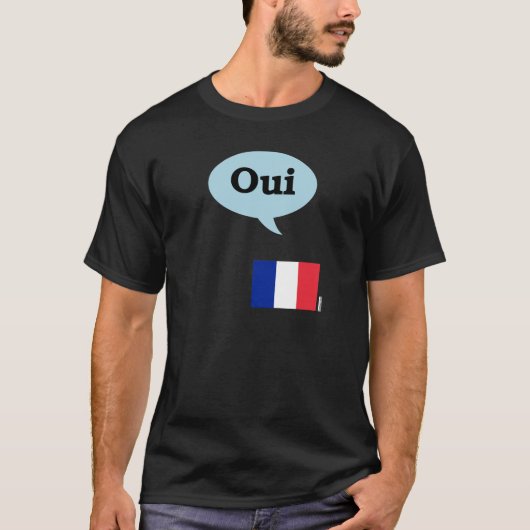 T-shirt Drapeau français Oui (Devant)