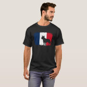 T-shirt Drapeau français taureau français français (Devant entier)