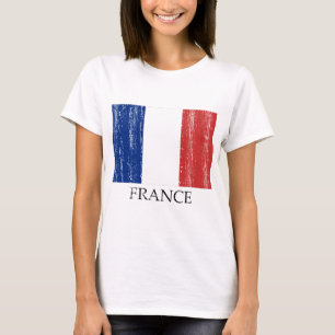 T-shirt Drapeau français vintage